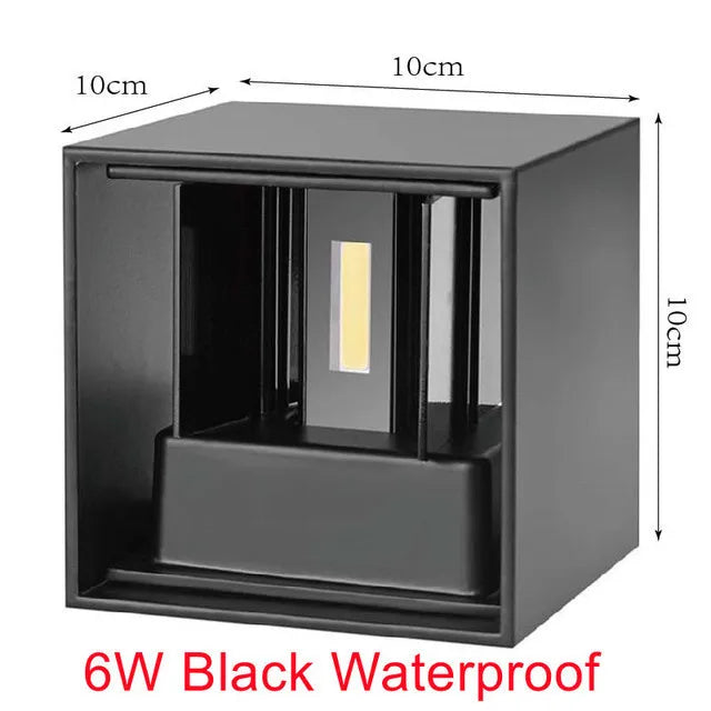 Lámpara de Pared LED Impermeable IP65 — Interior y Exterior Ajustable