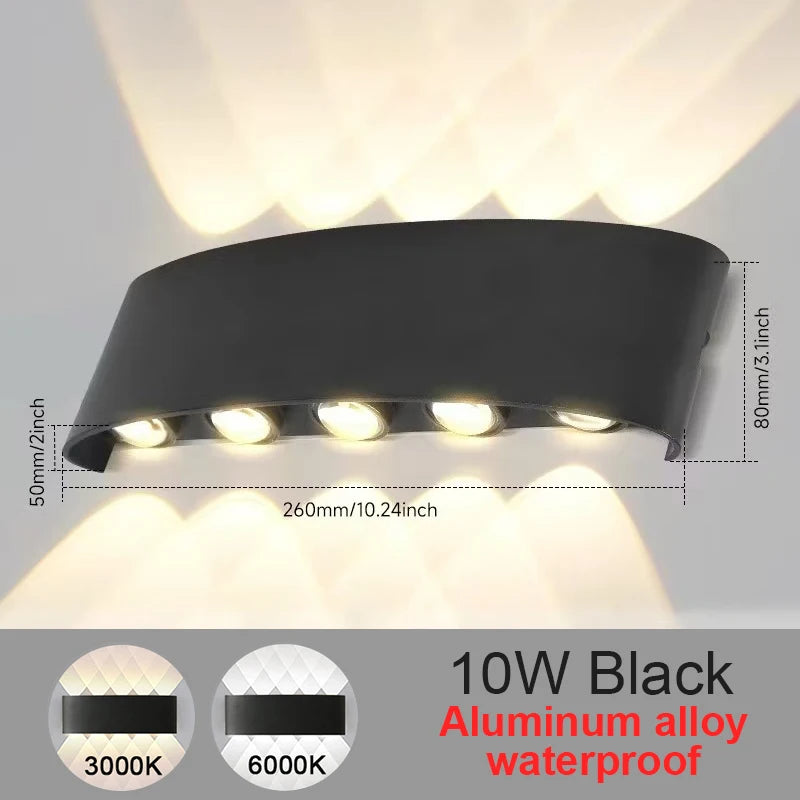 Aplique de Pared LED Moderno — Diseño Negro o Blanco