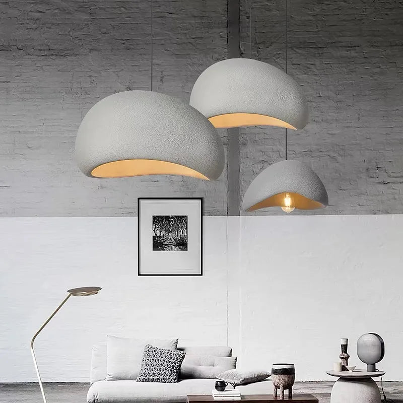 Lámpara colgante LED de diseño nórdico wabi-sabi