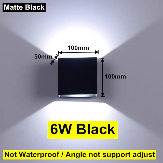 Lámpara de Pared LED Impermeable IP65 — Interior y Exterior Ajustable