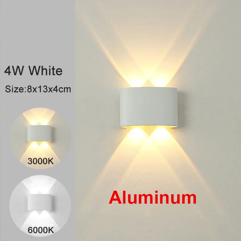 Aplique de Pared LED Moderno — Diseño Negro o Blanco