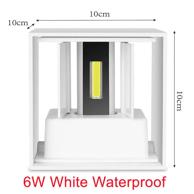 Lámpara de Pared LED Impermeable IP65 — Interior y Exterior Ajustable