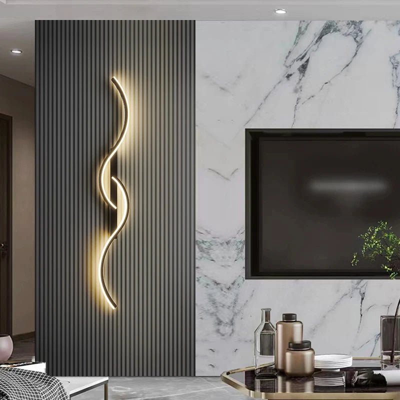 Lámpara de Pared LED Minimalista — Barra Larga Regulable