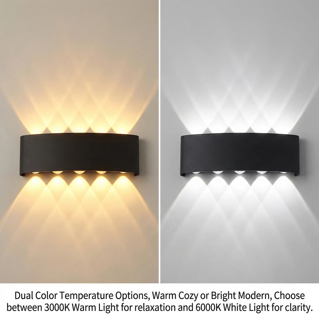 Aplique de Pared LED Moderno — Diseño Negro o Blanco