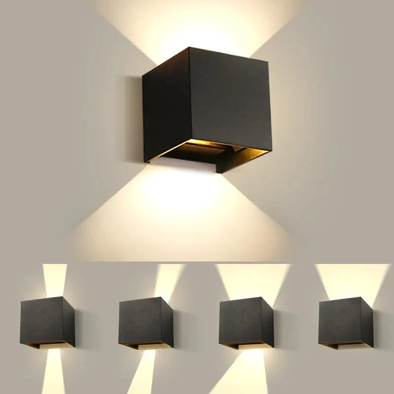 Lámpara de Pared LED Impermeable IP65 — Interior y Exterior Ajustable