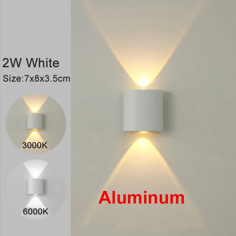 Aplique de Pared LED Moderno — Diseño Negro o Blanco