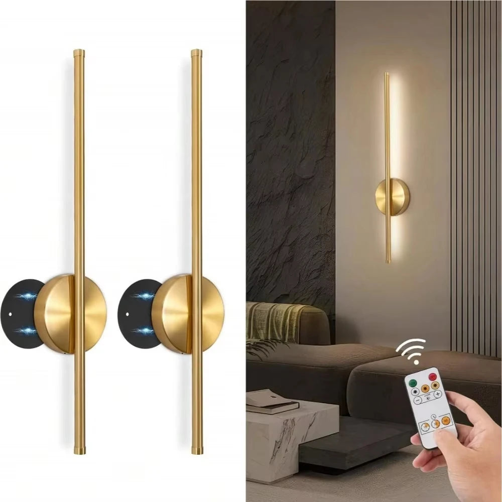 Aplique de pared magnético recargable — sin cables