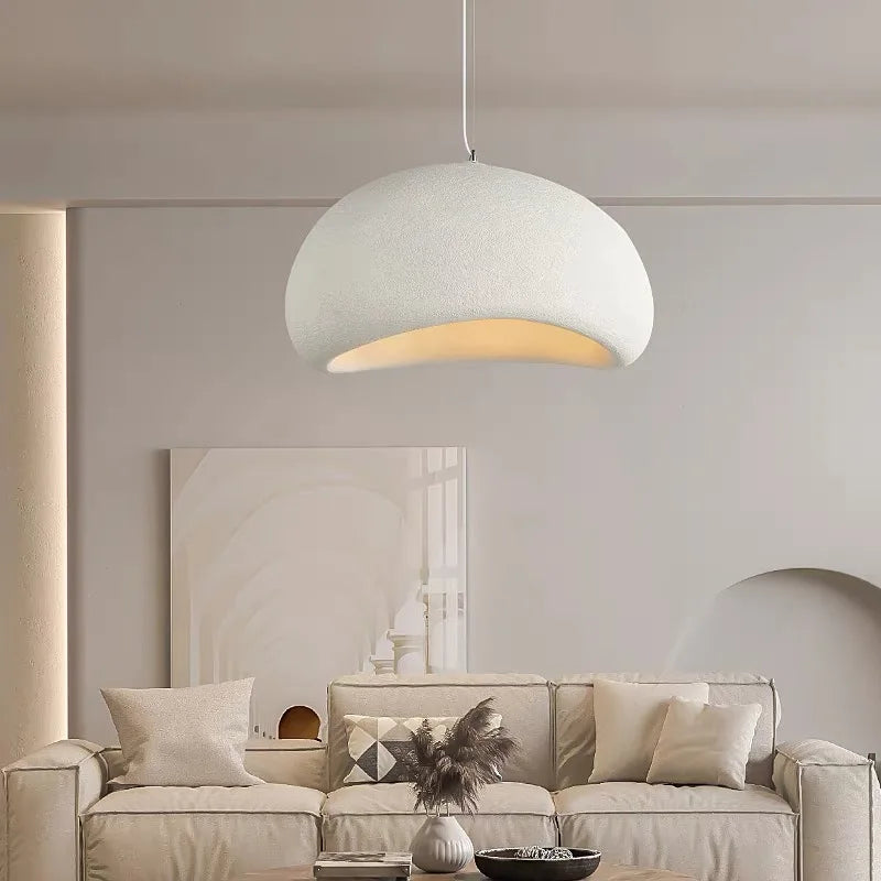 Lámpara colgante LED de diseño nórdico wabi-sabi