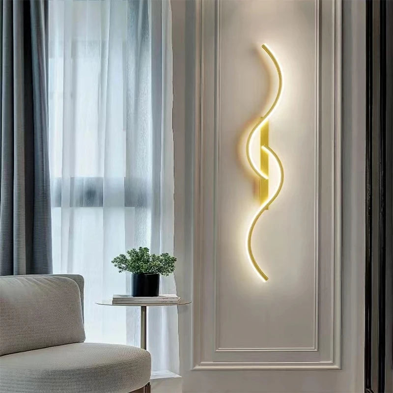 Lámpara de Pared LED Minimalista — Barra Larga Regulable