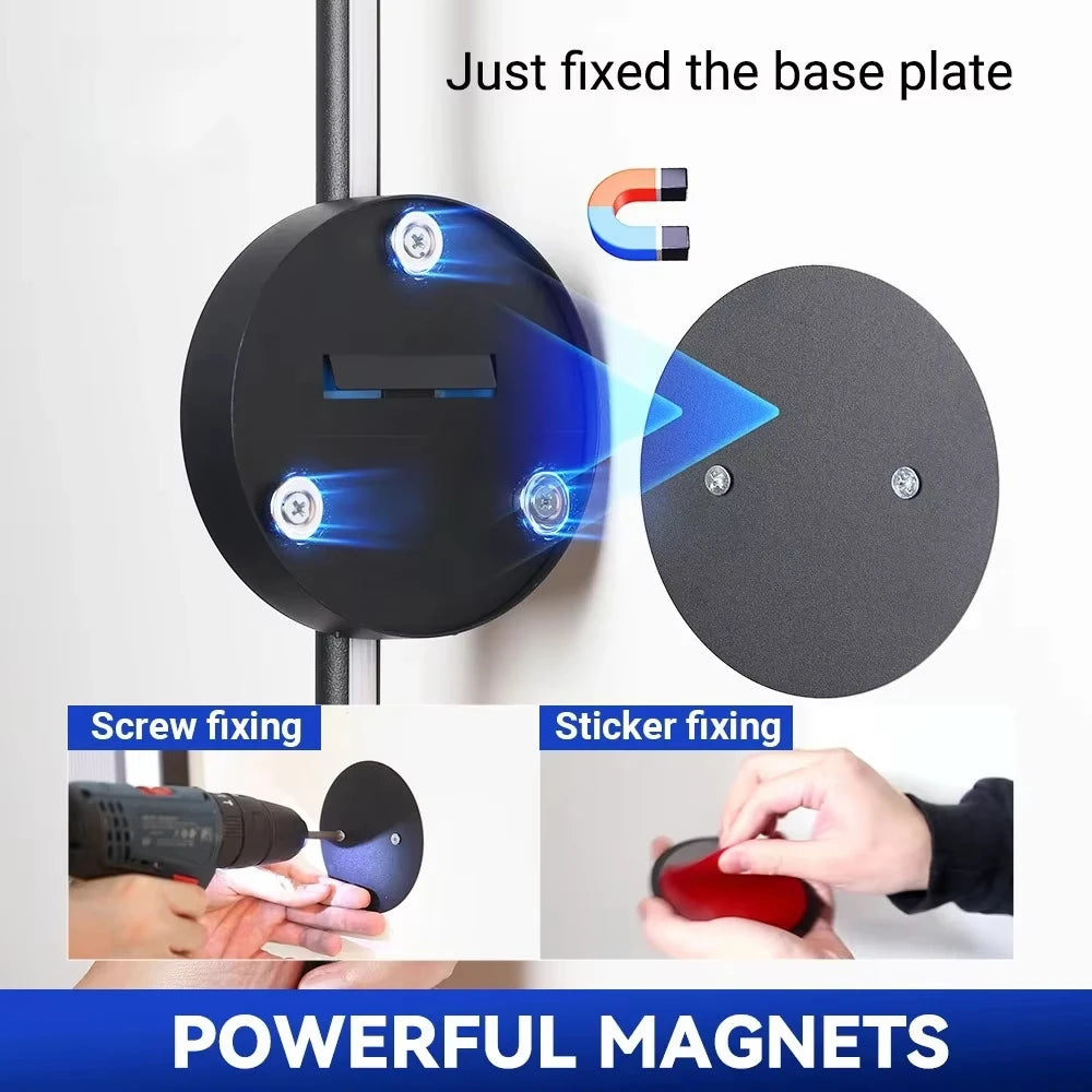 Aplique de pared magnético recargable — sin cables
