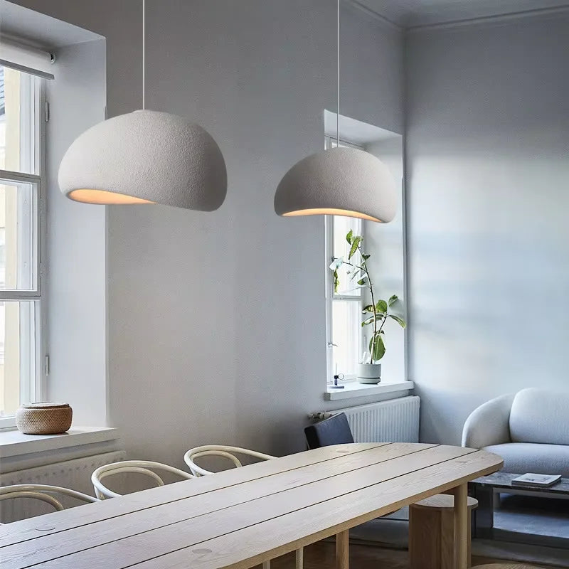 Lámpara colgante LED de diseño nórdico wabi-sabi