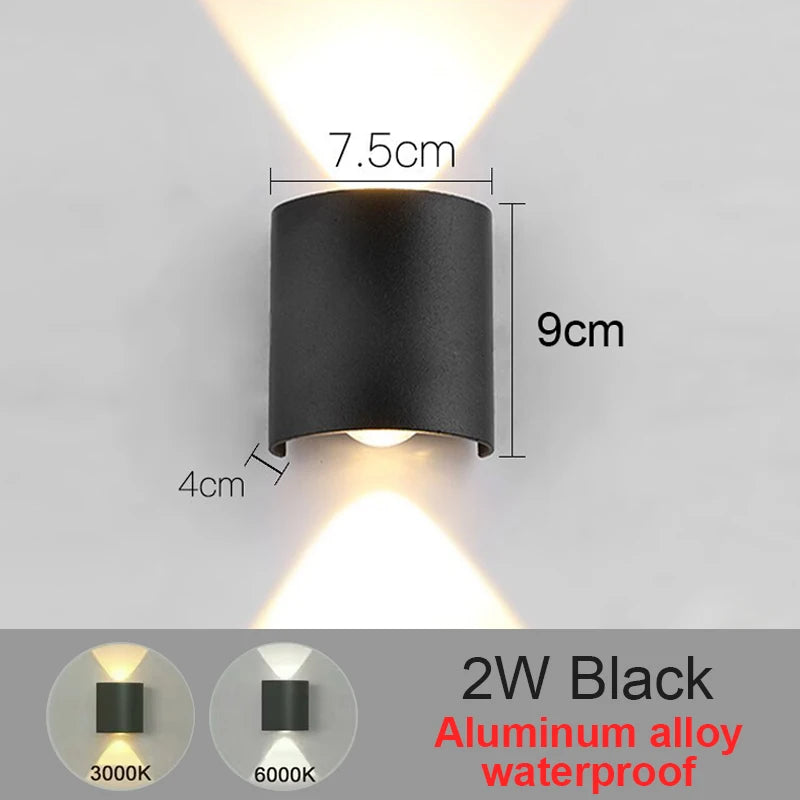 Aplique de Pared LED Moderno — Diseño Negro o Blanco