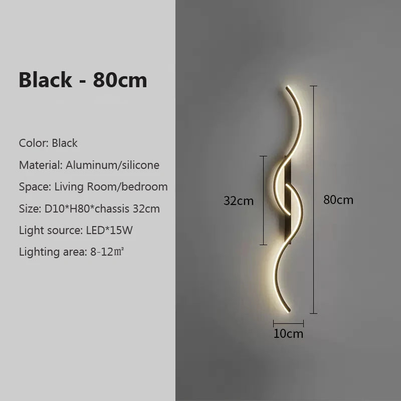 Lámpara de Pared LED Minimalista — Barra Larga Regulable