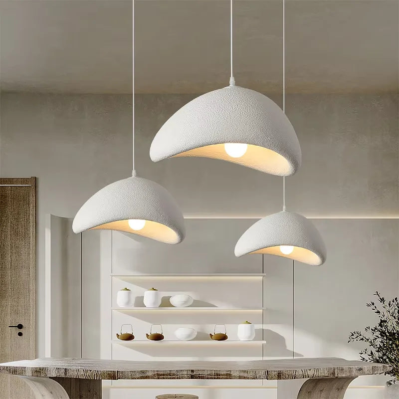 Lámpara colgante LED de diseño nórdico wabi-sabi