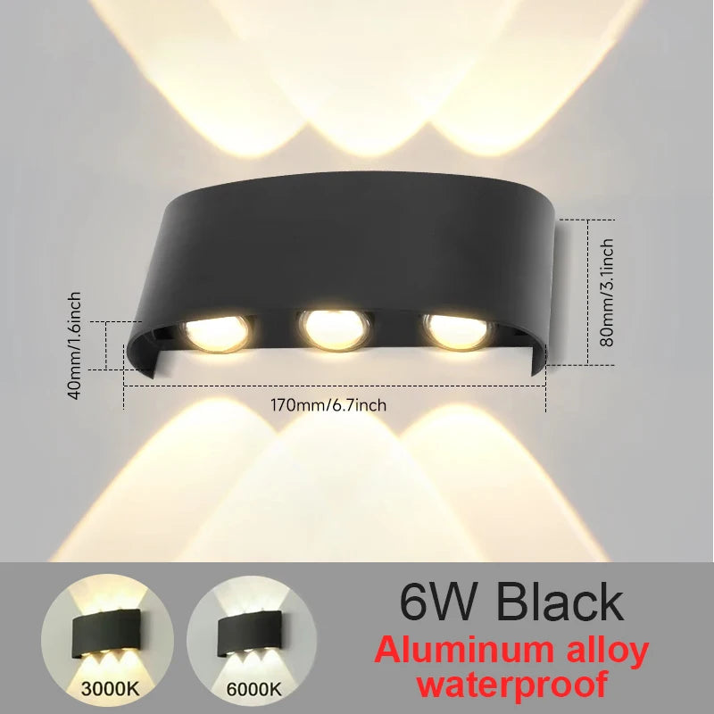 Aplique de Pared LED Moderno — Diseño Negro o Blanco