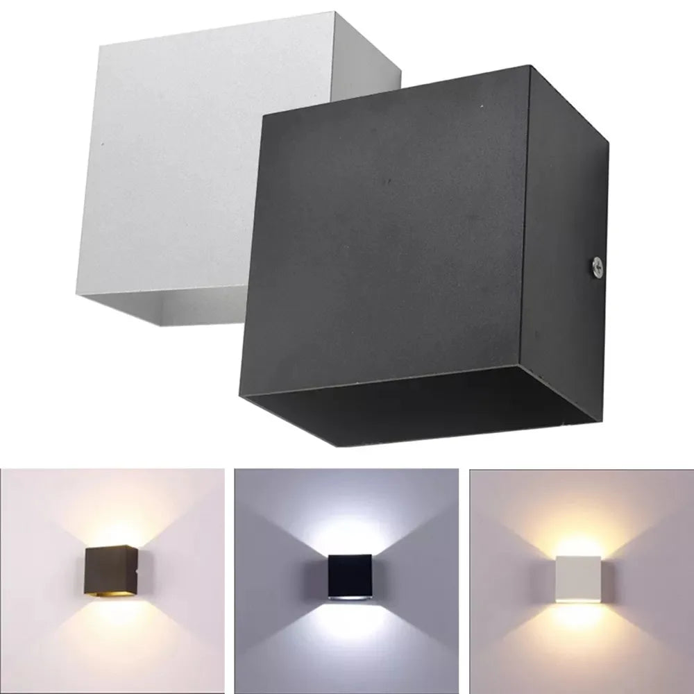 Lámpara de Pared LED Impermeable IP65 — Interior y Exterior Ajustable