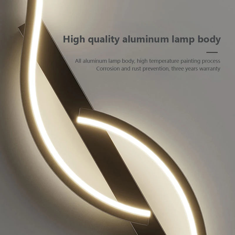 Lámpara de Pared LED Minimalista — Barra Larga Regulable