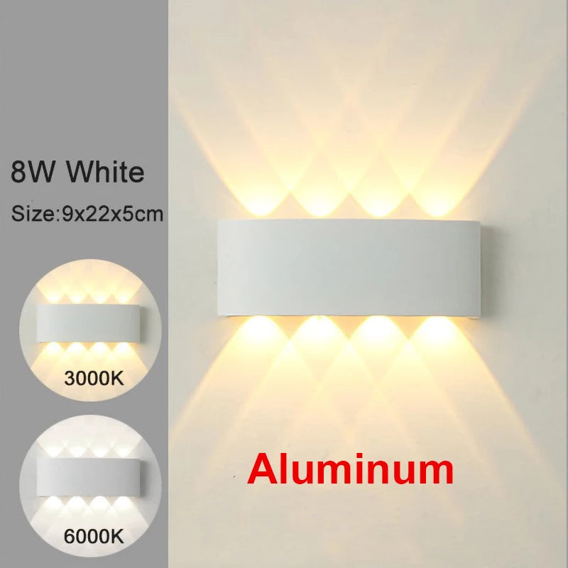 Aplique de Pared LED Moderno — Diseño Negro o Blanco